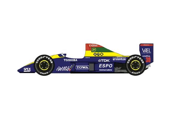 Download drawing Lola LC90 Lamborghini F1 OW 1990 in ai pdf png